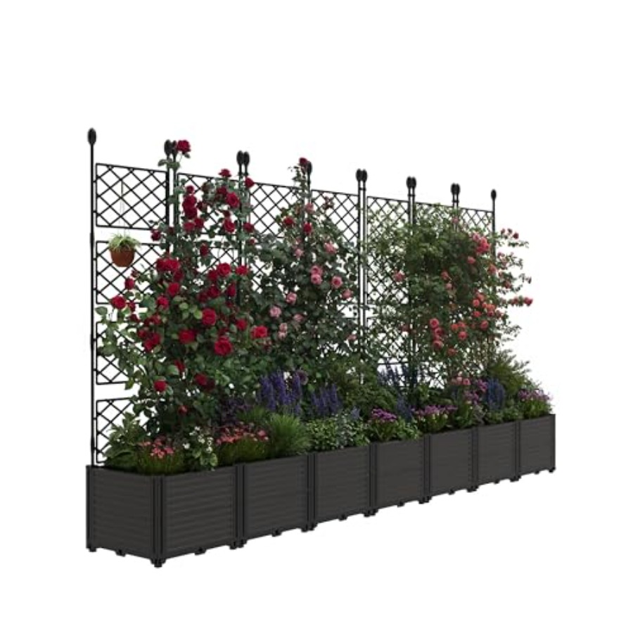 Raised Bed Planter Box - 7PCS Modular Raised Garden Bed Planter