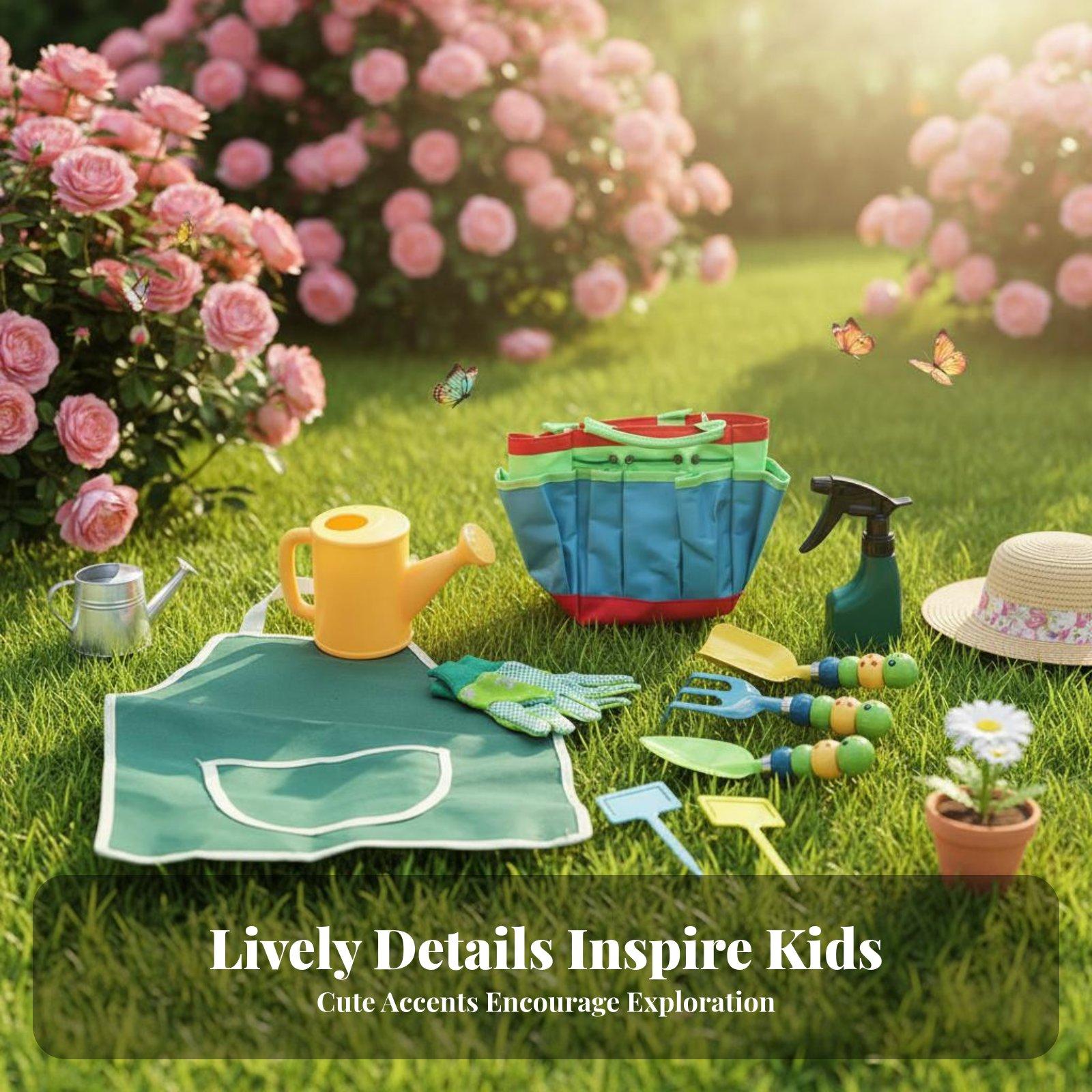 Gardening Tools For Young Children - 10 Pieces Kids Gardening Tool Set