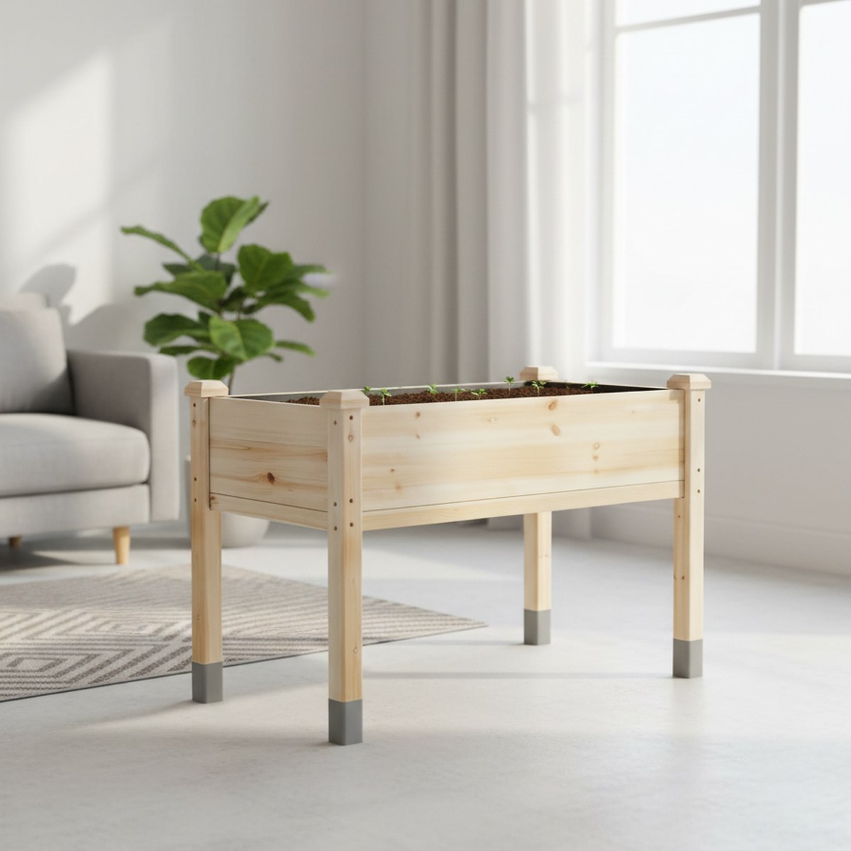 Large Wooden Raised Planter Bo - Raised Bed Planter Box review and price
