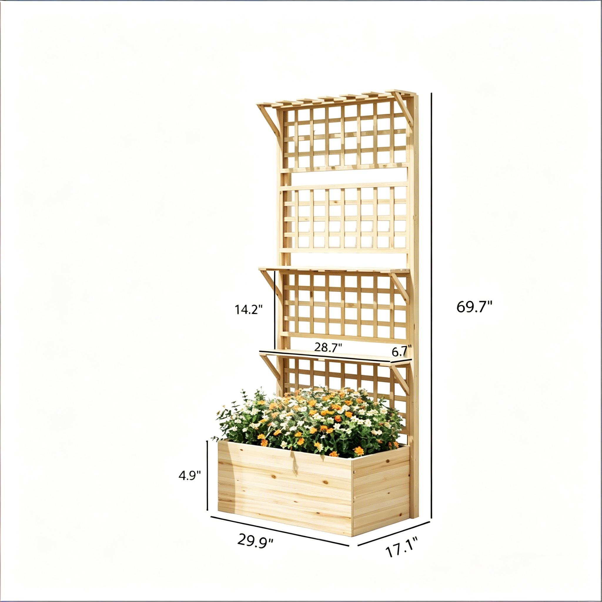 Garden Elevated Planter Box,Wo - Raised Bed Planter Box review and price