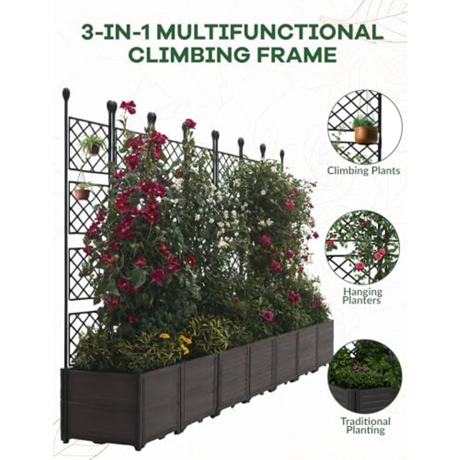 7PCS Modular Raised Garden Bed - Raised Bed Planter Box review and price