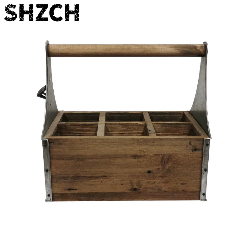 Rustic Wood & Metal Storage Ca - Gardening Tools Vintage review and price