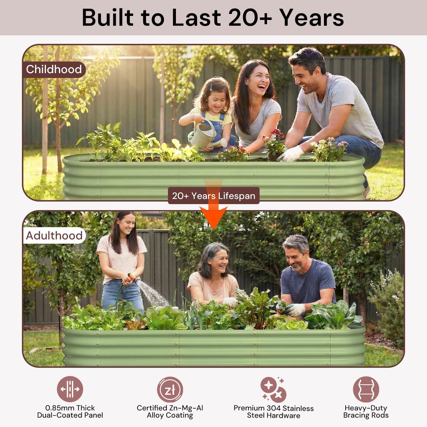 Galvanized Raised Garden Bed 8 - Raised Bed Planter Box review and price