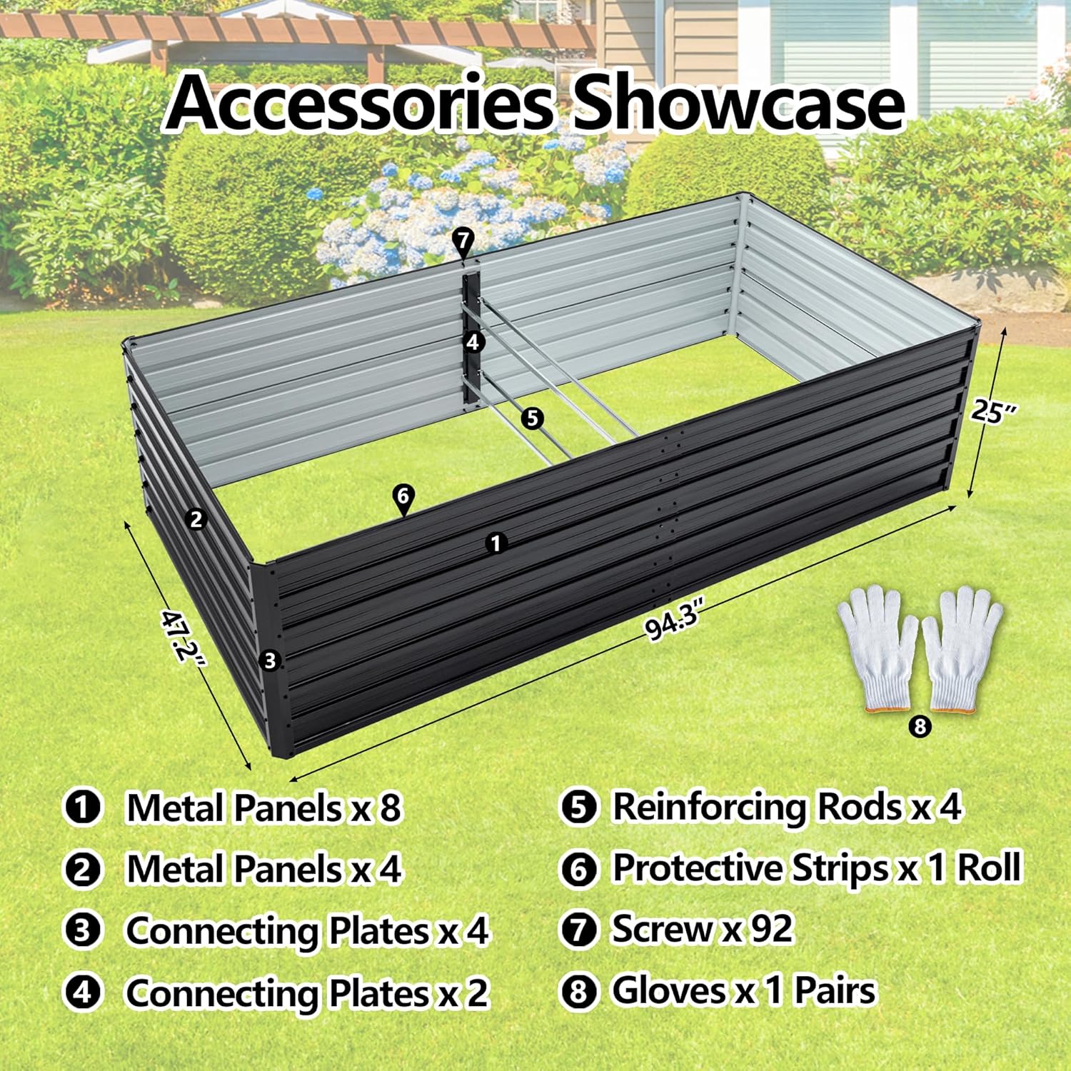 Galvanized Raised Garden Bed 8 - Raised Bed Planter Box review and price