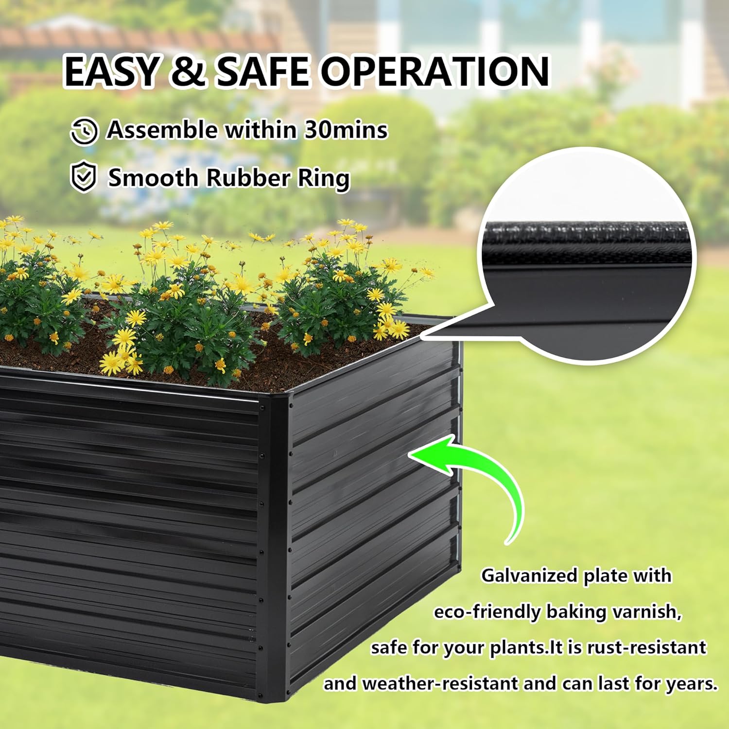 Galvanized Raised Garden Bed 8 - Raised Bed Planter Box review and price