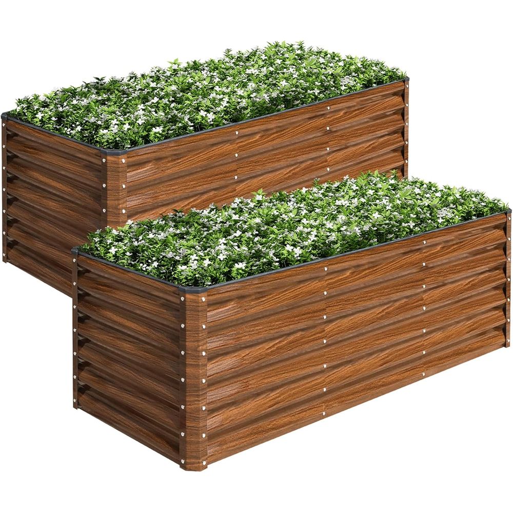 2-Pack 6x2x2T Galvanized Raise - Raised Bed Planter Box review and price