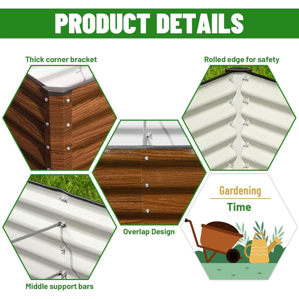 2-Pack 6x2x2T Galvanized Raise - Raised Bed Planter Box review and price