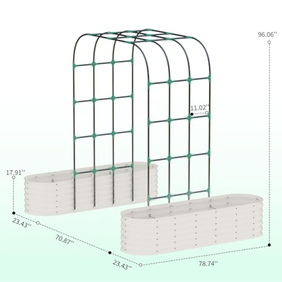 96 Tall Galvanized Raised Gard - Raised Bed Planter Box review and price