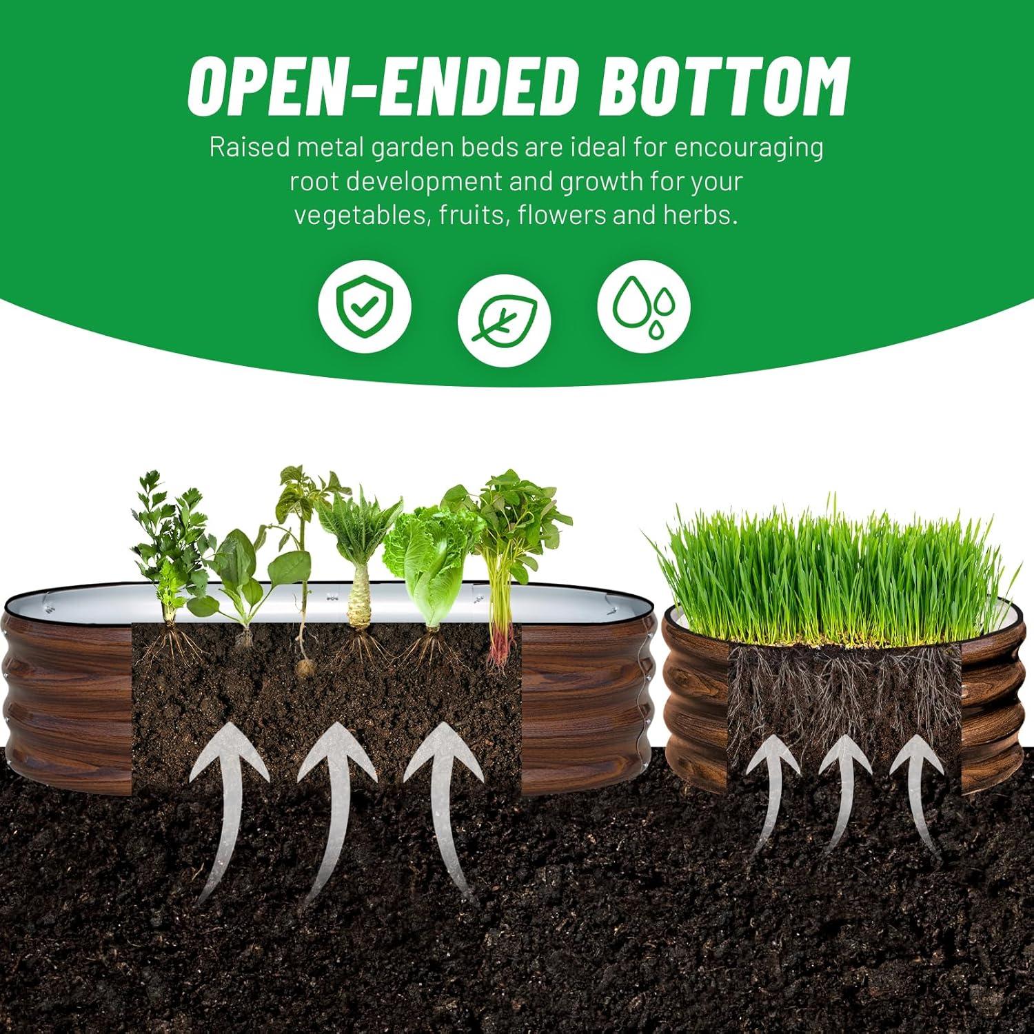 3-Pack Galvanized Steel Raised - Raised Bed Planter Box review and price