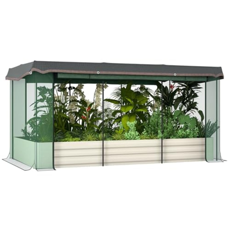 7.3 x 3.4 x 1 ft Galvanized Ra - Raised Bed Planter Box review and price