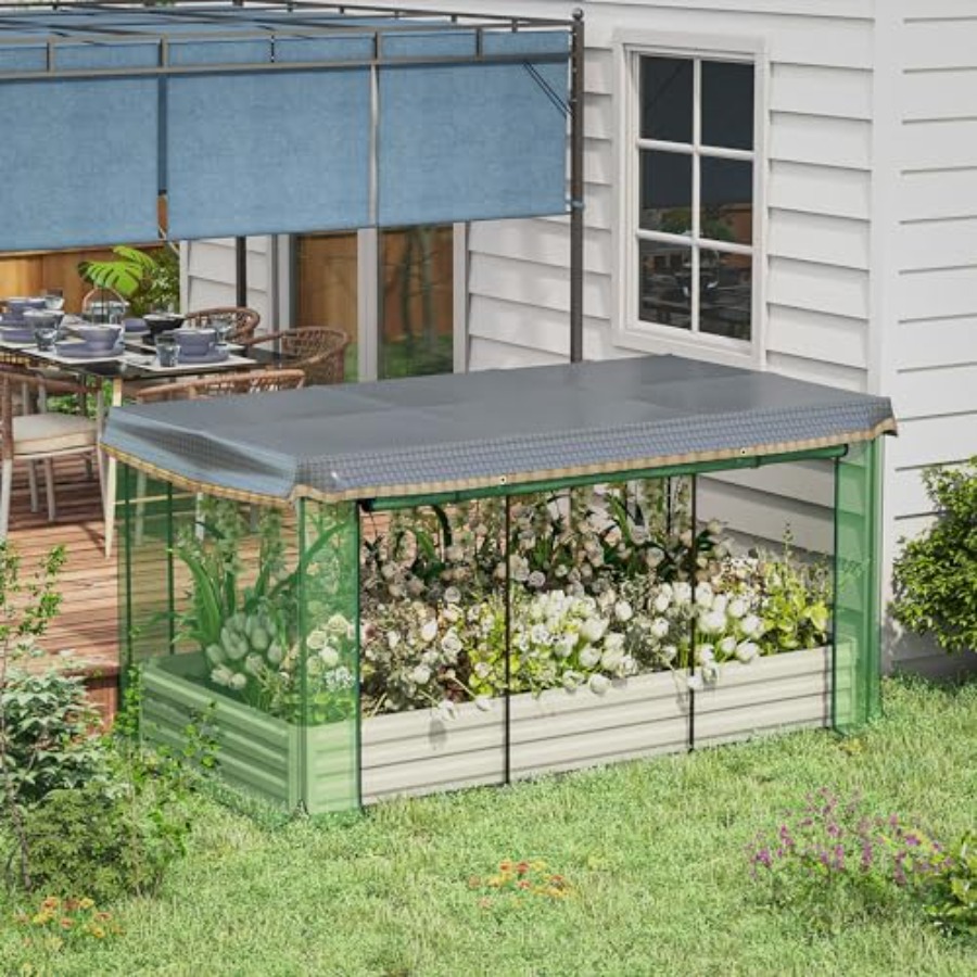 7.3 x 3.4 x 1 ft Galvanized Ra - Raised Bed Planter Box review and price