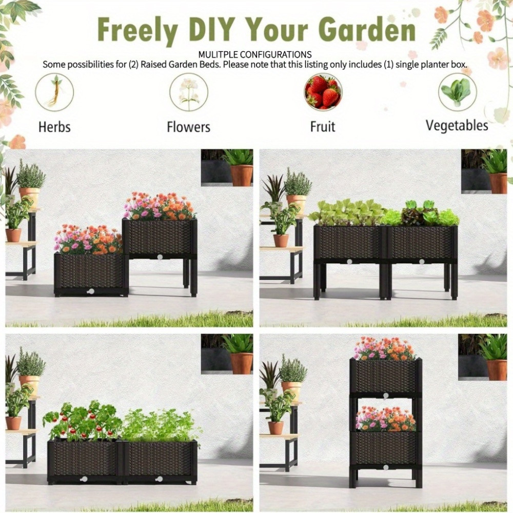Garden Raised Bed, Elevated Fl - Raised Bed Planter Box review and price