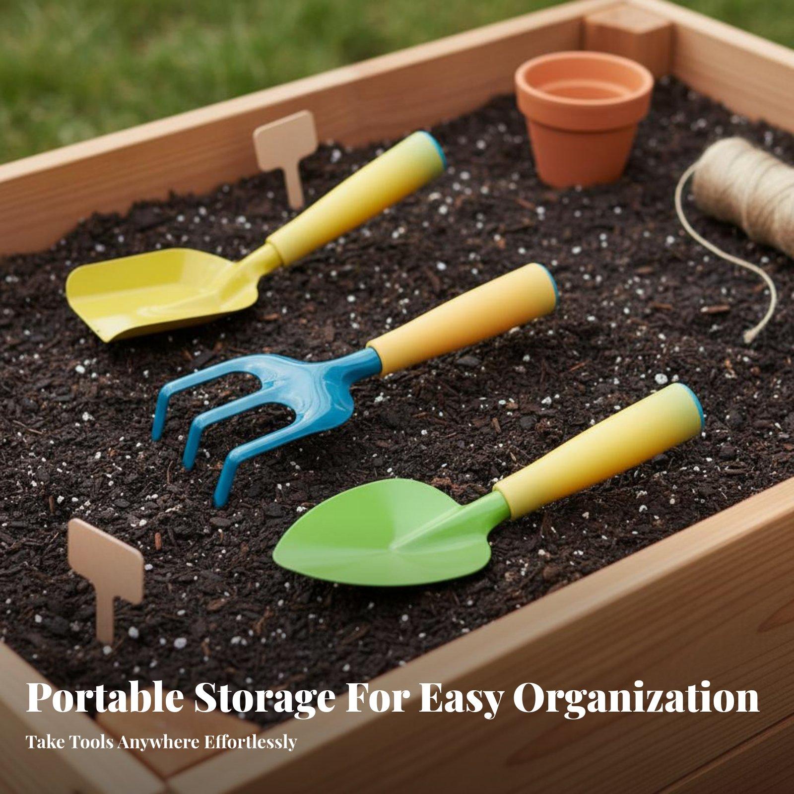 3 Pieces Kids Gardening Tools  - Gardening Tools For Young Children review and price