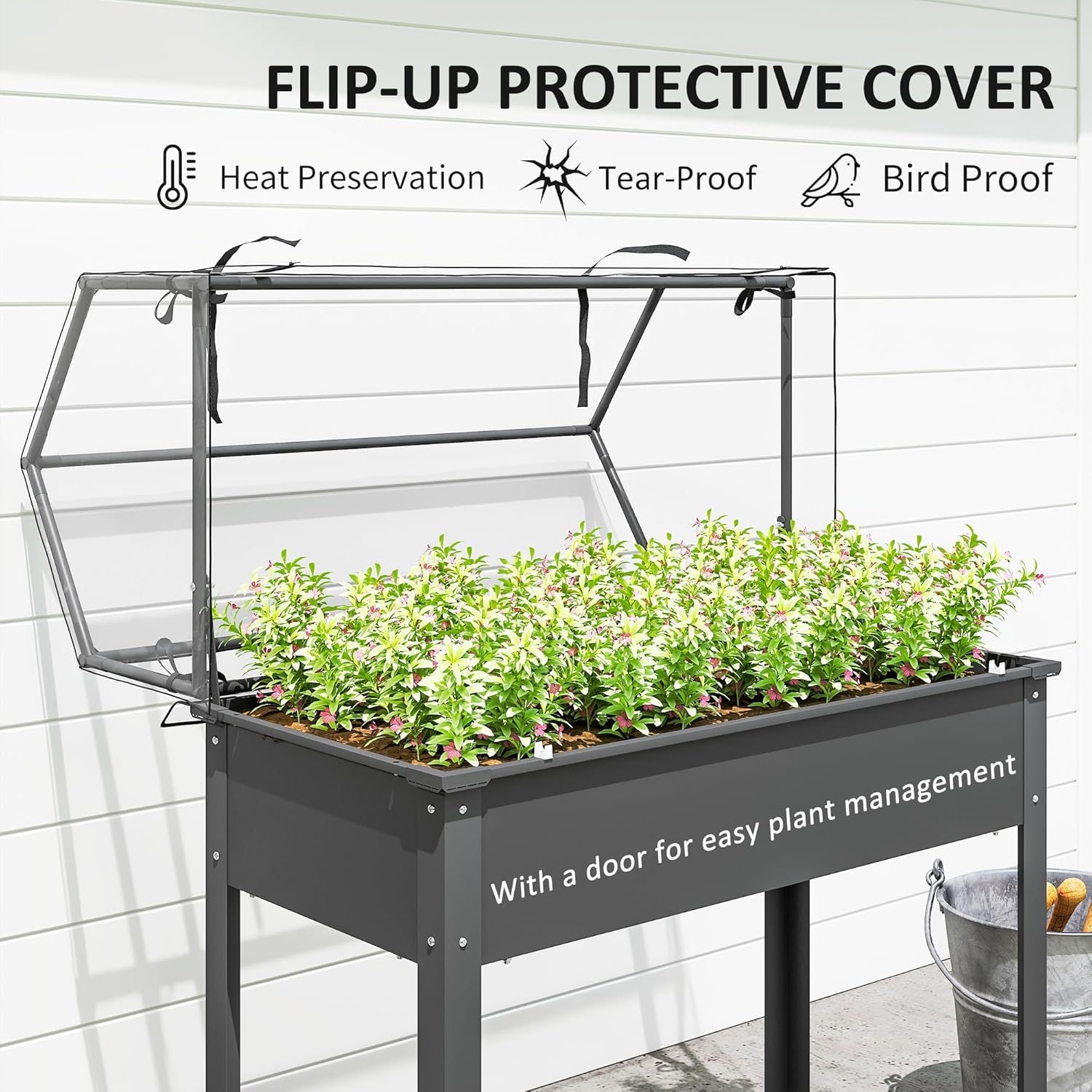 Raised Garden Bed with Greenho - Raised Bed Planter Box review and price